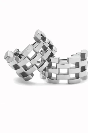 Daniel Wellington Ocelové náušnice 5-Link DW00401020