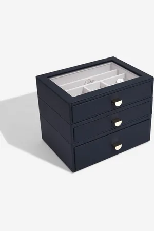 Stackers šperkovnice Classic Pebble Navy se zásuvkami 75890