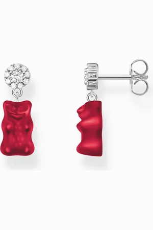 Thomas Sabo X HARIBO náušnice Red goldbear H2330-052-10