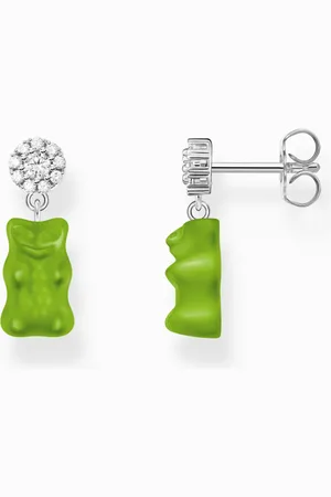 Thomas Sabo X HARIBO náušnice Green goldbear H2330-052-6
