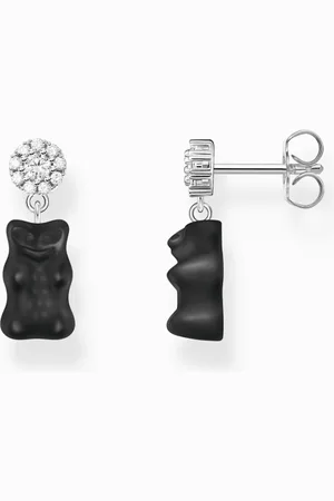 Thomas Sabo X HARIBO náušnice Black goldbear H2330-052-11