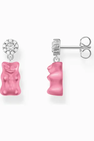 Thomas Sabo X HARIBO náušnice Pink goldbear H2330-052-9