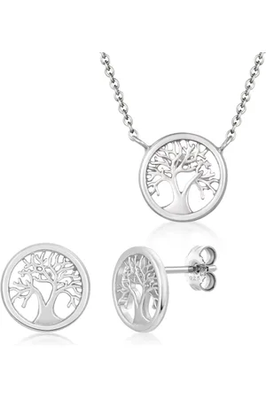 Sofia Stříbrný set náhrdelník a náušnice CK30114720009G+CK20103280009G