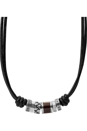 Fossil Náhrdelník Black Rondell FOJF84068040