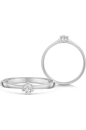 Sofia DIAMONDS zlatý zásnubní prsten s diamantem 0,14 ct H/I1 UDRG47929W-H-I1