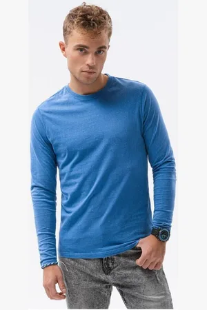 Ombre Clothing Textil Pánské Basic tričko s dlouhým rukávem Konrad