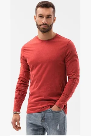 Ombre Clothing Textil Pánské Basic tričko s dlouhým rukávem Konrad