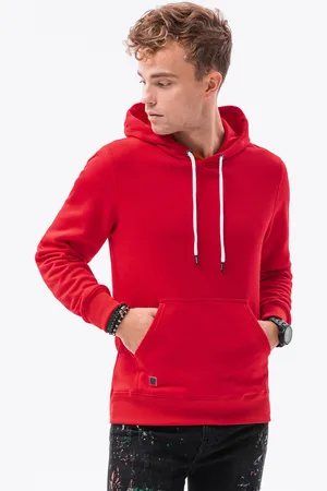 Ombre Clothing Textil Pánská Mikina Kael červená