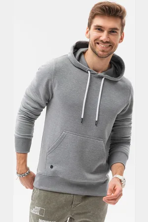 Ombre Clothing Textil Pánská Mikina Kael šedá-melanžová