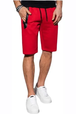Ombre Clothing Textil Pánské kraťasy Roux červené