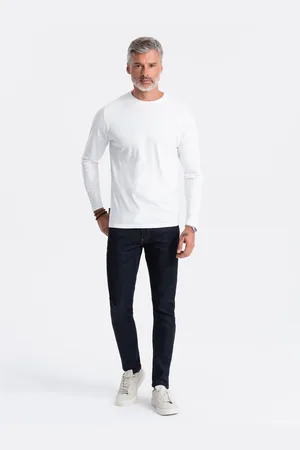 Ombre Clothing Textil Pánské tričko s dlouhým rukávem Eliwn