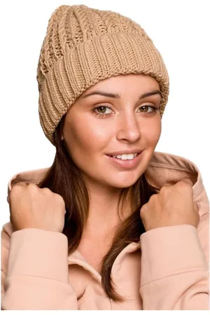 BeWear Textilní doplňky Dámská beanie Pinu BK057 camel