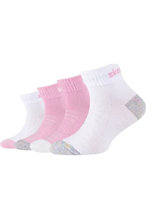 Skechers Spodní prádlo 4PPK Girls Mesh Ventilation Quarter Socks