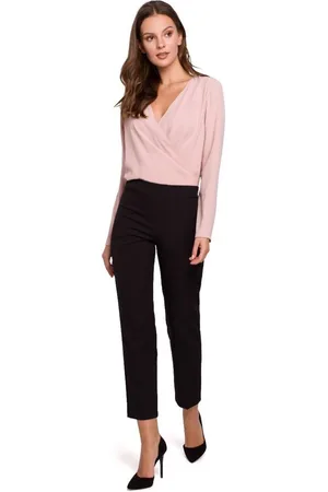 Makover Textil Dámské elegantní kalhoty Set K035 černá