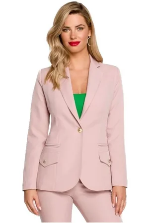 Makover Textil Dámské sako Isokane K141 světle