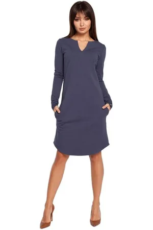 BeWear Textil Dámské mini šaty Ingegerd B017 šedá