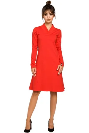 BeWear Textil Dámské mini šaty Lonoh B044 červená