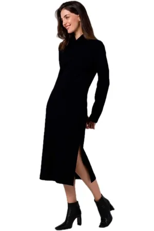 BeWear Textil Dámské svetrové šaty Kyres B274 černá