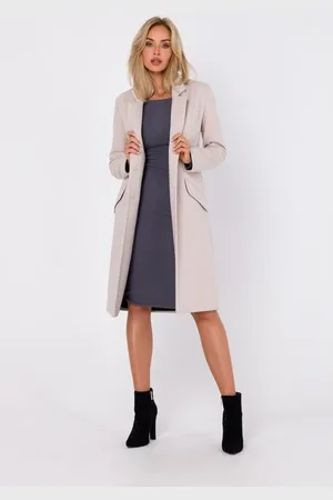 MADE OF EMOTION Textil Dámský kabát crombie coat Maduna M758