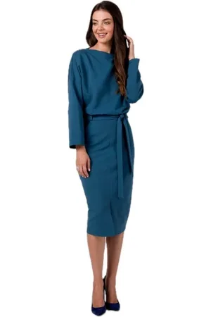BeWear Textil Dámské volnočasové šaty Cadwahan B269 mořská modrá