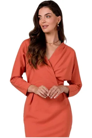 BeWear Textil Dámské volnočasové šaty Carence B271 cihlově červená