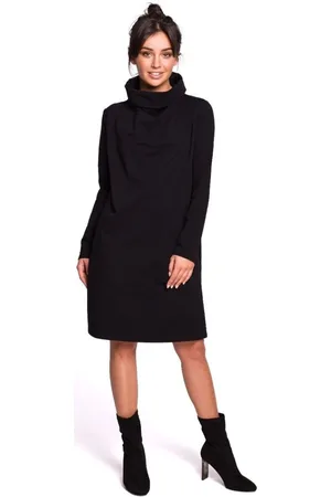 BeWear Textil Dámské midi šaty Hendrych B132 černá