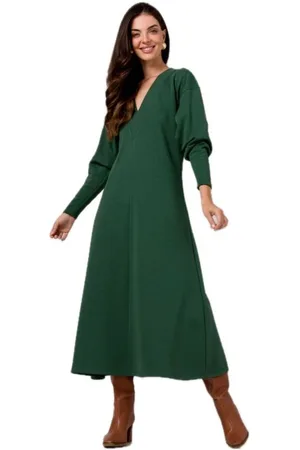 BeWear Textil Dámské maxi šaty Claudas B267 tmavě
