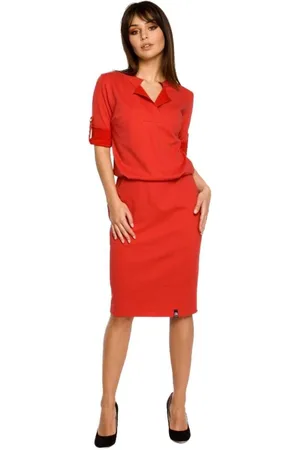 BeWear Textil Dámské mini šaty Yi B056 červená