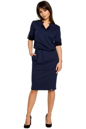 BeWear Textil Dámské mini šaty Yi B056 navy