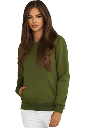 Ozonee Textil Dámská mikina s kapucí Claro khaki