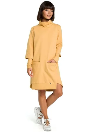 BeWear Textil Dámské mini šaty Mandurah B089 žlutá