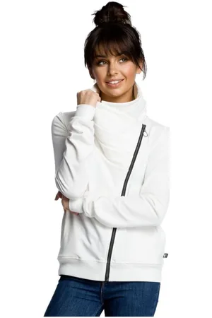 BeWear Textil Dámská mikina na zip Bunlemphius B071 ecru