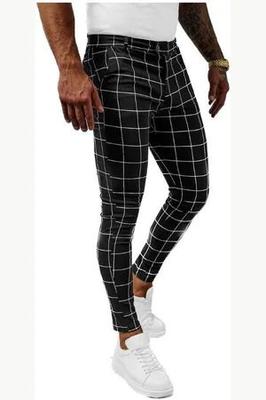 Ozonee Textil Pánské chinos Stage černá