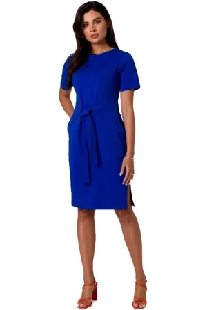 BeWear Textil Dámské mini šaty Viflor B263 královsky modrá