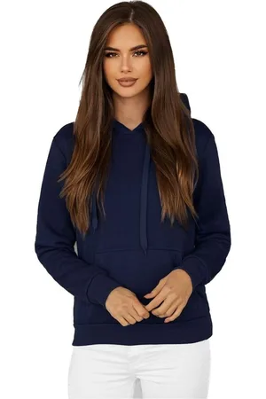Ozonee Textil Dámská mikina s kapucí Claro navy modrá
