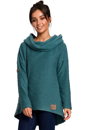 BeWear Textil Dámská mikina s kapucí Meinolf B131 tyrkysová