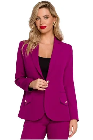 Makover Textil Dámské sako Isokane K141 rubínová