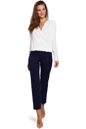 Makover Textil Dámské elegantní kalhoty Set K035
