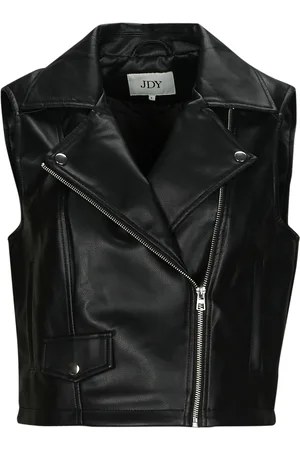 JDY Textil NEWETTA FAUX LEATHER WAISTC. OTW SIE