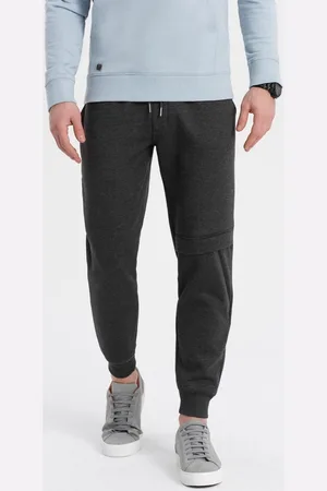 Ombre Clothing Textil Pánské tepláky Boromooru grafitová melanžová