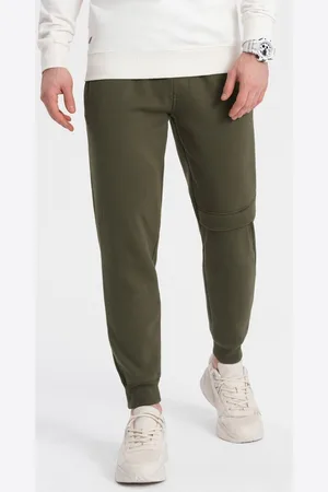 Ombre Clothing Textil Pánské tepláky Boromooru olivová