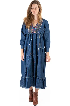Isla Bonita By Sigris Textil Dlouhé Midi Šaty