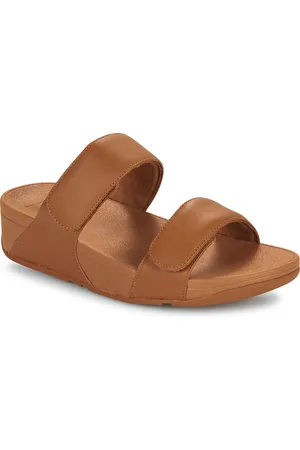 FitFlop Boty Lulu Adjustable Leather Slides