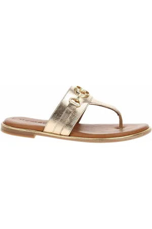 Tamaris Boty Dámské pantofle 1-27106-42 light gold