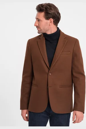 Ombre Clothing Textil Pánské formální sako Orrian čokoládová