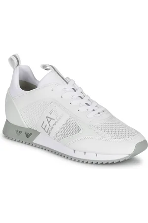 EA7 Boty BLACK WHITE LACES