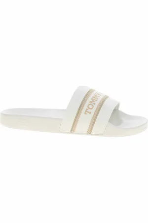 Tommy Hilfiger Boty Plážové pantofle FW0FW07845 Ecru