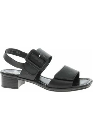 Rieker Boty Dámské sandály 62663-01 schwarz