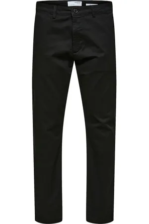 SELECTED Textil Slim Tape New Miles Pants - Black