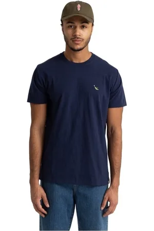RVLT Textil 1302 KEE T-Shirt - Navy Melange
